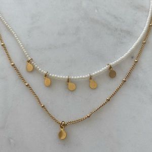 Gold & Pearl Necklace